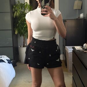 Darc Sport Black Mini Shorts